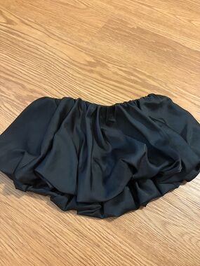 Women's Black bubble Mini Skirt